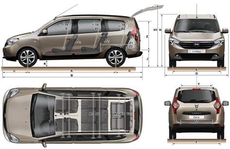 dacia lodgy 7 places dimensions